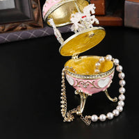 Merry-Go-Round Jewelry Box Luxury Look Enameled Trinket Box Hand-Painted