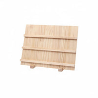 Ladder Design Jewelry Stand Space-Saving Wooden Earring Card Display Easy to Clean Wooden Earring Display Stand for Crafters, Sellers, Countertop