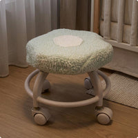 Cloud Stool Curved Legs Rolling Stool Compact