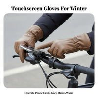 Touchscreen Thermal Gloves Windproof women's Cold Weather Gloves Water Resistant Warm and Comfortable for Motorists, Cycling
