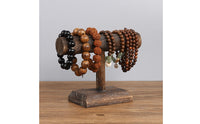 Wood Bracelet Display Tabletop Bead Bracelet Rack Sturdy for Bedroom Dresser
