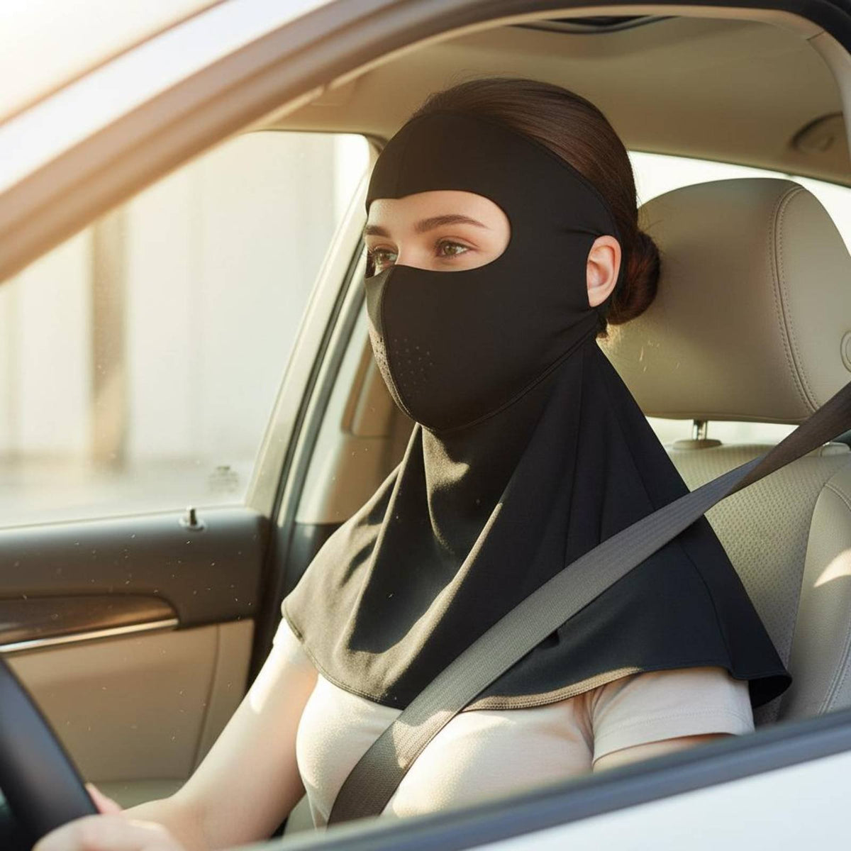 Face Sun Protection Cover Seamless Design Protection Face and Neck Cover Lightweight Sun-Blocking for Cyclists, Driving