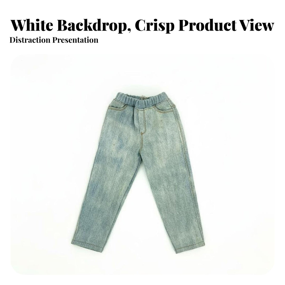 1/6 Scale Doll Jeans Trendy Design 1/6 Scale Jeans Realistic Texture