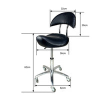 Ergonomic Saddle Chair Rotating Saddle Chair Metal Base