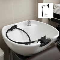 Shampoo Bowl Sink Easy to Clean Salon Shampoo Bowl Long-Lasting for Barbershop