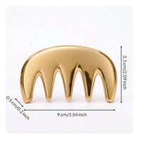 Massage Comb with Safeguarding Sleeve Rounded Five-Tooth Massage Comb Portable