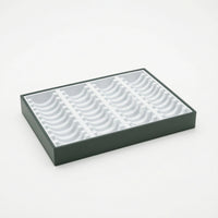 Jewelry Display Box with Grooves Rectangular Bracelet Organizer Tray Divided