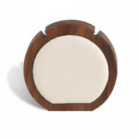 Walnut Jewelry Display Stand Velvet Lined Necklace Display Bust Modular Design for Boutique