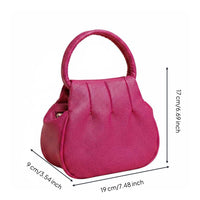 Round Handbag Portable Small Top Handle Bag Lightweight for Shopping, Travel