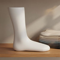 4 Pieces PVC Foot Model Flat Bottom Retail Fixture Stable Base
