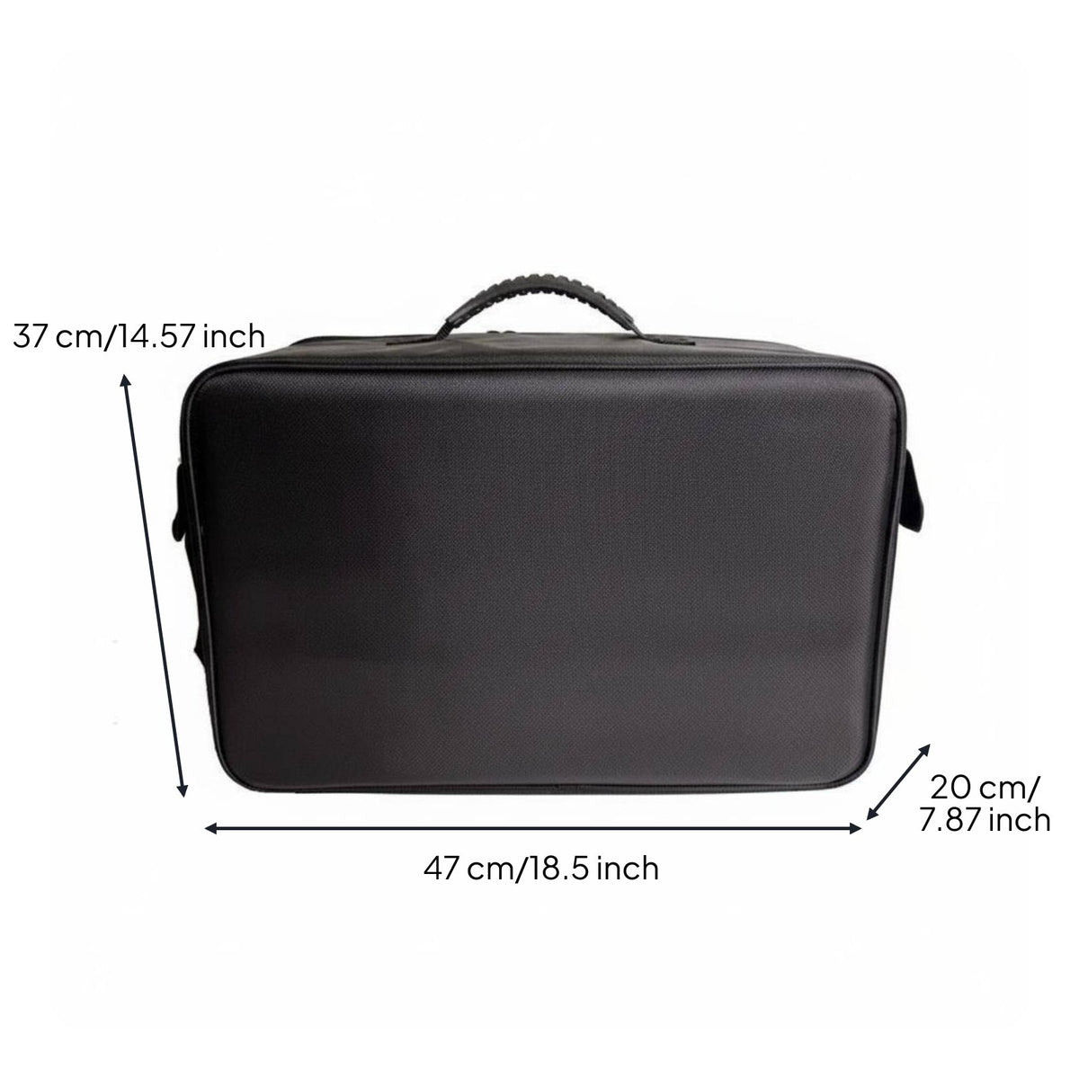 Professional Beauty Makeup Train Case Adjustable Dividers Cosmetic Organizer