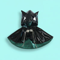 OB11 Cat Ear Cloak Chain Clasp Feature 1/12 Scale Doll Cloak