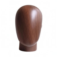 Wood-Grain Head Mannequin Rounded Wood Grain Mannequin Head GFRP Material Hat Display Holder