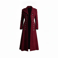 Double-Breasted Coat Tailored Overcoat Retro for Cosplayers