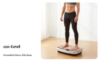 Adjustable Speed Whole Body Vibration Machine Bluetooth Speaker Vibration Plate Exercise Machine Anti-Slip Surface Vibrating Exercise Platform Controller Control for Adults, Women, Seniors, Home, Living Room, Gym, Office