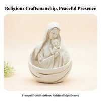 Parent and Statue Mother and Child Figurine Parent-Child Relationship Sculpture Textured Lightweight