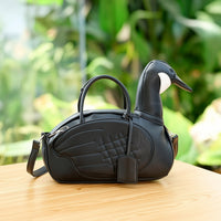 Duck Handbag Sculptural Duck Shaped Purse Novelty Cartoon Bag for Teens