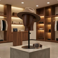 Hairpiece Display Mannequin Metal Base Hat Display Mannequin Sturdy Material