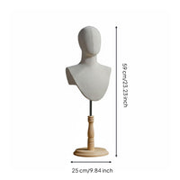 Long Neck Design Abstract Mannequin Head Stable Base Abstract Model Head Long-Lasting for Cosplayers, E-Commerce Sellers