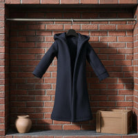 1/18 Doll Trench Coat Small Scale 3.75 Inch BJD Coat Handmade Action Figure Outfit for Collectors, Display