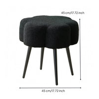 Makeup Stool Cushiony Cushioned Stool Rounded Panels Home Seating for Bedroom