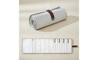 Vacation Jewelry Organizer Transparent Pockets Portable Jewelry Case Snap Closure Untangled Necklace Holder for Home Storage