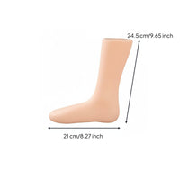 4 Pieces PVC Foot Model Flat Bottom Retail Fixture Stable Base