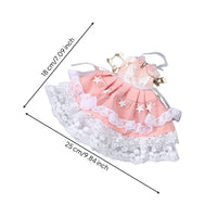 BJD Doll Dress Ribbon Accents 1/6 Doll Dress Bow Detail Miniature Apparel for Display