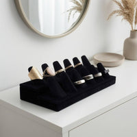 Double-Layer Band Display Stand Flocked Double-Layer Band Stand Stepped Base