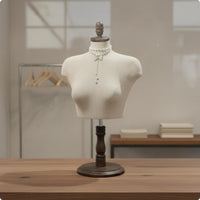 Female Torso Mannequin Sturdy Base Dress Form Torso Neck Cap for Sewing Room