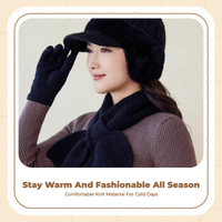 Knit Winter Hat Women's Soft Fleece Lined Outdoor Sports