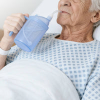 Nursing Cup with Straw Leak Resistant Convalescent Cup with Handle Graduated for Women