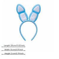 Soft-Fabric Bunny Ears Headband Cute Soft-Fabric Rabbit Headband Anime Cosplay
