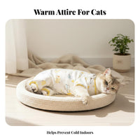 Prevents Chills Four-Legged Cat Pajamas Reduces Shedding Kitten Weaning Suit Breathable for Kittens, Air-Conditioned Rooms, Indoors