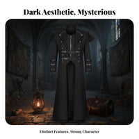 Medieval Assassin Cosplay Coat Soft Comfortable Material for Goth Enthusiasts