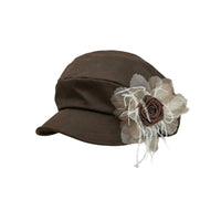 Flower Beret Lightweight Ruffled Beret Warm