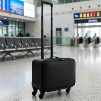 Makeup Trolley Case Full Rotation Wheels Makeup Trolley Bag Shock Resistant Nail Organizer Cart for Travel