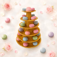 Macaron Display Stand Hand Washable Tiered Dessert Stand Lightweight for Wedding