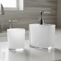 4 Pieces Acrylic Bathroom Vanity Set Bath Organizer for Restroom, Washroom