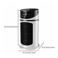 Cools & Humidifies Misting Desk Fan 8 Hour Timer Desktop Water Cooling Fan LED Nightlight for Office Workers, Students, Bedroom, Dorm Room