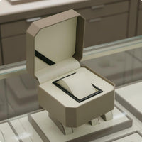 Single Watch Box Curved Design Personal Organizer Soft Interior Plush Interior