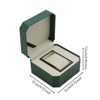 Single Watch Box Curved Design Personal Organizer Soft Interior Plush Interior