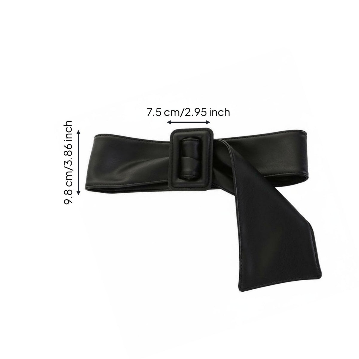 Square Buckle Waist Belt Versatile Wide Tie Belt Simple Fashion Accessory for Women, Everyday Wear, Dressing Up