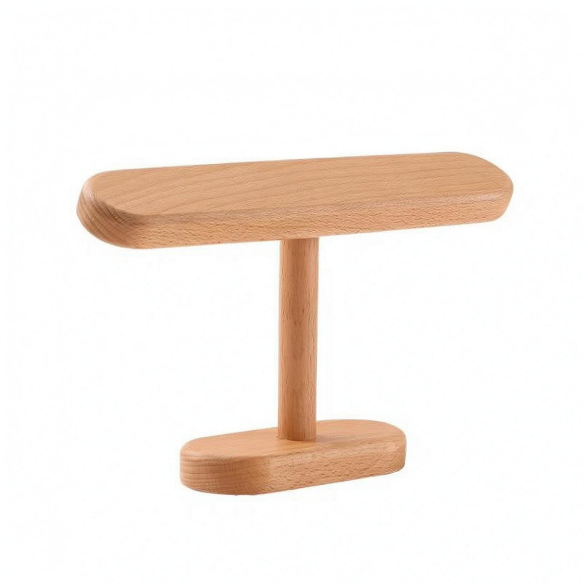 T-Shaped Jewelry Stand Rounded Edges Bracelet Stand Stable Base