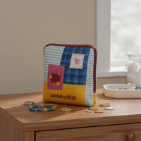 Multi-Slot Jewelry Pouch Zippered Coin and Card Pouch Compact for Travel