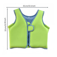 Kids Swim Vest Buoyant Learn-to-Swim Vest Comfortable Fit for Beach, Toddlers