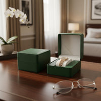 Single Watch Box Removable Pillow Square Watch Gift Box Wristwatch Storage Holder Contrast Stitching Easy to Clean for Gifting