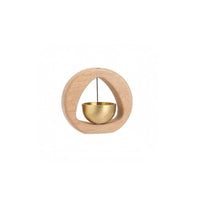 Wooden Wind Chime Solid Wood House Decoration Rounded