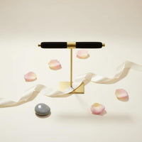 Steel Cross Shape Fingerwear Holder Stable Base Velvet Fingerwear Stand for Dressing Table