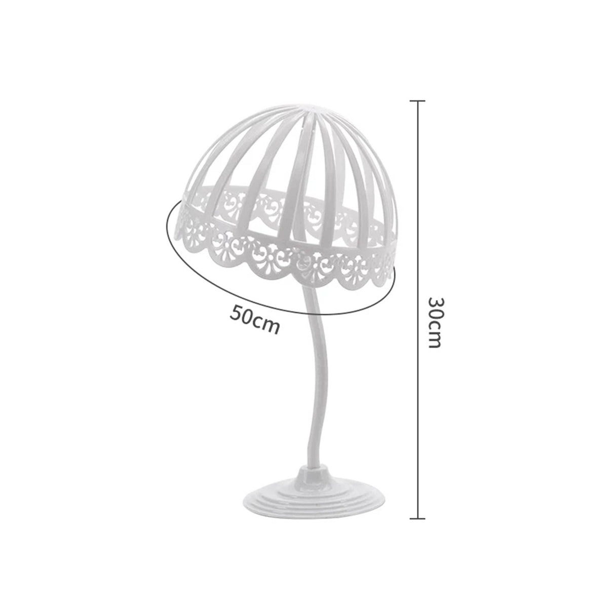Tabletop Hairpiece Stand Multiple Uses Dome Head Display Decorative Design